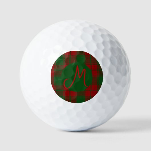Middleton Tartan Mit Monogramm Golfball (Vorderseite)