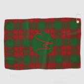 Middleton Tartan Mit Monogramm Golfhandtuch (Horizontal)
