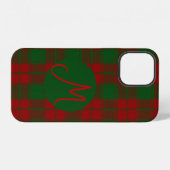 Middleton Tartan Mit Monogramm iPhone Hülle (Rückseite (Horizontal))