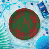 Middleton Tartan Mit Monogramm Pappteller (Party)
