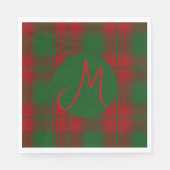 Middleton Tartan Mit Monogramm Serviette (Vorderseite)