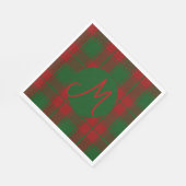 Middleton Tartan Mit Monogramm Serviette (Ecke)