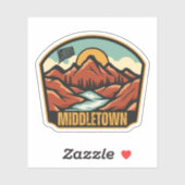 Middletown, Connecticut Aufkleber (Blatt)