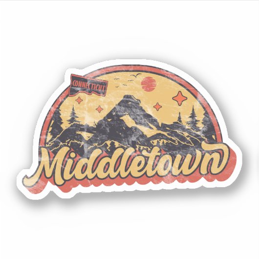 Middletown, Connecticut Aufkleber (Vorderseite)