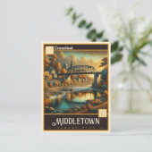 Middletown, Connecticut | Vintage Postkarte (Stehend Vorderseite)