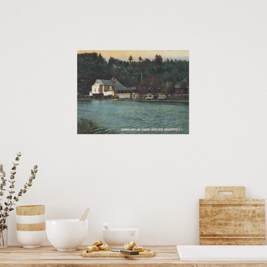 Middletown NY, Midway park, Wallkill River, Old Poster (Küche)