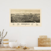 Middletown, NY Panoramic Map - 1887 Poster (Küche)