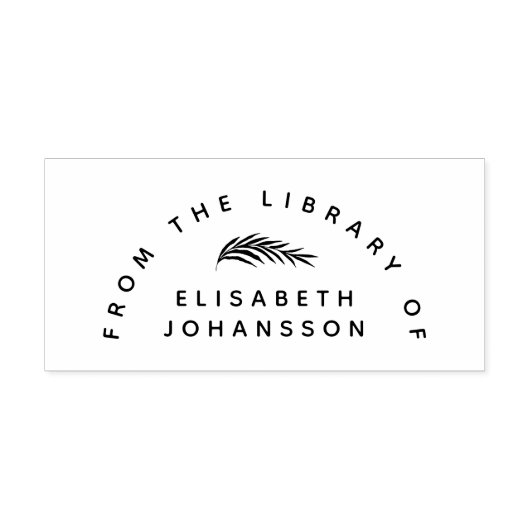 Midern Minimalistisch aus der Bibliothek botanisch Gummistempel (Prägung)