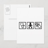 Midfrau Baby Schnuller Postkarte (Vorne/Hinten)