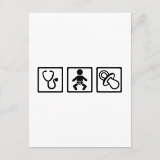 Midfrau Baby Schnuller Postkarte