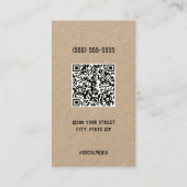 🤰 Midfrau Birth Doula Custom QR Business Card Visitenkarte (Rückseite)