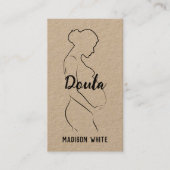 🤰 Midfrau Birth Doula Custom QR Business Card Visitenkarte (Vorderseite)
