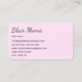 Midfrau Birth Doula Visitenkarte (Rückseite)