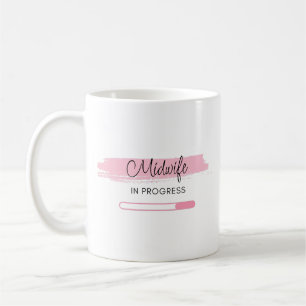 Midfrau Brushstroke Herzname Personalisiert Kaffeetasse