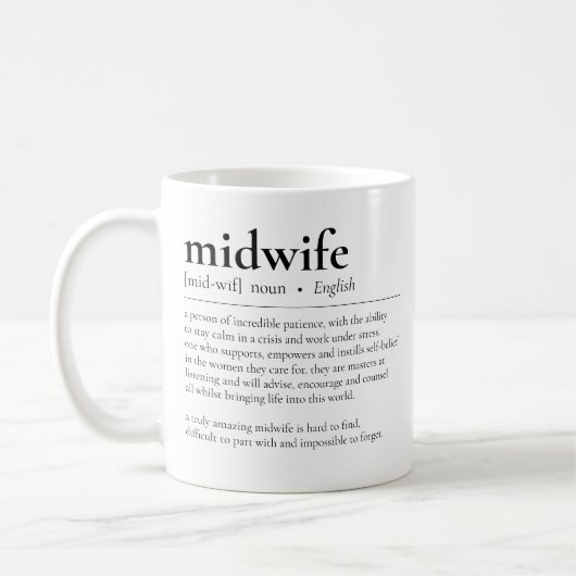 Midfrau Definition Doula Vielen Dank Kaffeetasse (Links)