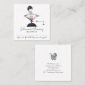 Midfrau Doula Business Card Quadratische Visitenkarte (Vorne/Hinten)