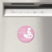 Midfrau Doula Schönes Business Pink Magnet (In Situ (Geschirrspüler))