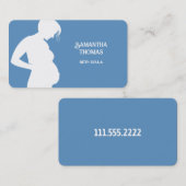 Midfrau Doula Stillzeit Blau Visitenkarte (Vorne/Hinten)