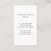 Midfrau Doula Visitenkarte (Rückseite)