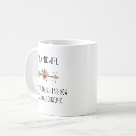 Midfrau Gift Idea Kaffeetasse (Vorderseite Links)