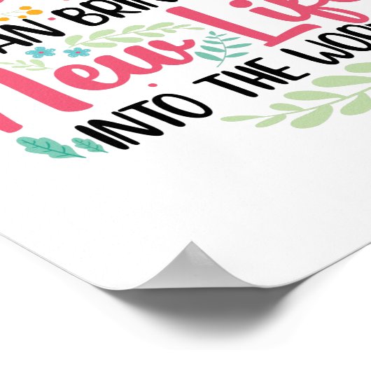 Midfrau Midwives Doula Obstetrician Midwifery Job Poster (Ecke)