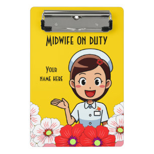 Midfrau On Duty Personalisiert Mini Clipboard Klemmbrett