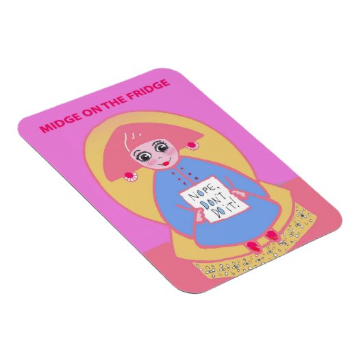 Midge auf dem Kühlschrank Magnet (Rechte Seite)