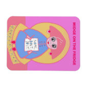 Midge auf dem Kühlschrank Magnet (Horizontal)