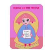 Midge auf dem Kühlschrank Magnet (Vertikal)