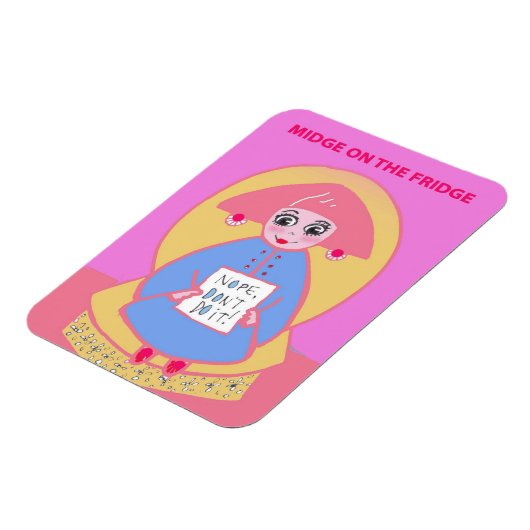 Midge auf dem Kühlschrank Magnet (Linke Seite)