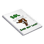 Midge "BOL: BARK OUT LOUD" Notebook Notizblock (Rechte Seite)