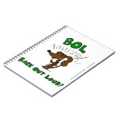 Midge "BOL: BARK OUT LOUD" Notebook Notizblock (Linke Seite)
