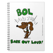 Midge "BOL: BARK OUT LOUD" Notebook Notizblock (Vorderseite)