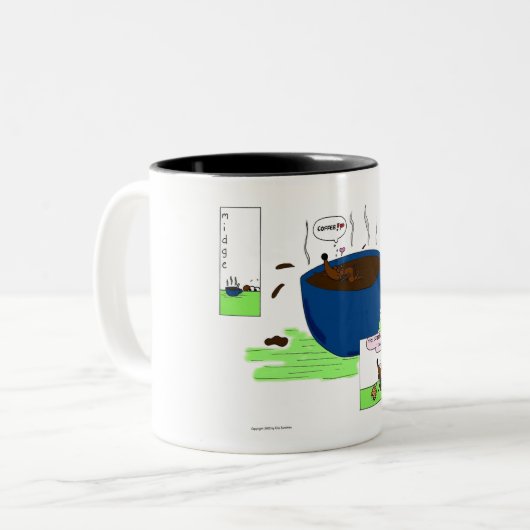 Midge "Coffee Comic" Kaffee Tasse (Vorderseite Links)