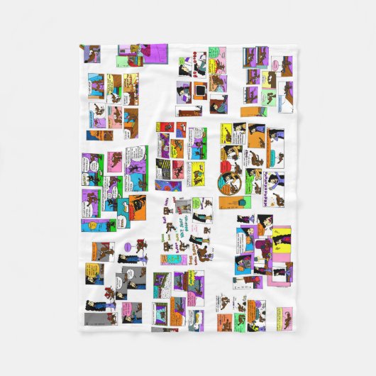 Midge Comic Fleece Blanket (Vorderseite)