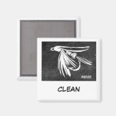 "Midge" Dish Washer Status Magnet (Vorderseite/Rückseite)