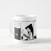 Midge "From deep in the Raute Tiefs" Comic Kaffeetasse (Vorderseite Links)