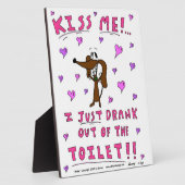 Midge "KISS ME" Funny Plaque Fotoplatte (Seite)