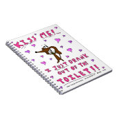 Midge "KISS ME" Notebook Notizblock (Rechte Seite)