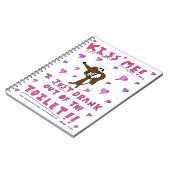 Midge "KISS ME" Notebook Notizblock (Linke Seite)