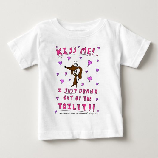 Midge 'KISS ME' Säugling T - Shirt (Vorderseite)