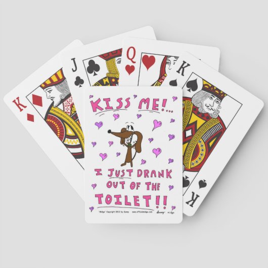 Midge "KISS ME" Spielkarten (Rückseite)