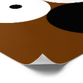 Midge Minimalistisch Face Poster (Ecke)