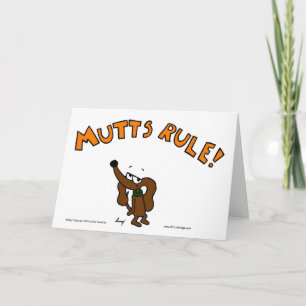 Midge MUTTS RULE Grußkarte Karte