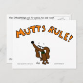 Midge MUTTS RULE Postcard Postkarte (Vorne/Hinten)