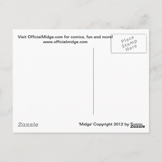 Midge MUTTS RULE Postcard Postkarte (Rückseite)