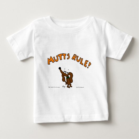 Midge MUTTS RULE Säugling T - Shirt (Vorderseite)