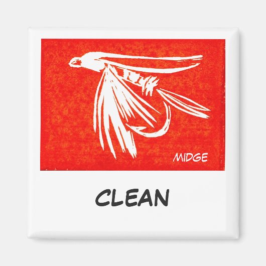 "Midge Red" Dish Washer Status Magnet (Vorne)