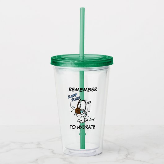 Midge "Remember to Hydrate" Acrylic Tumbler Acryltrinkbecher (Vorderseite)