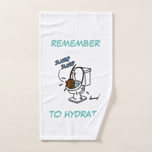 Midge "Remember to Hydrate" Handtuch (Handtuch)